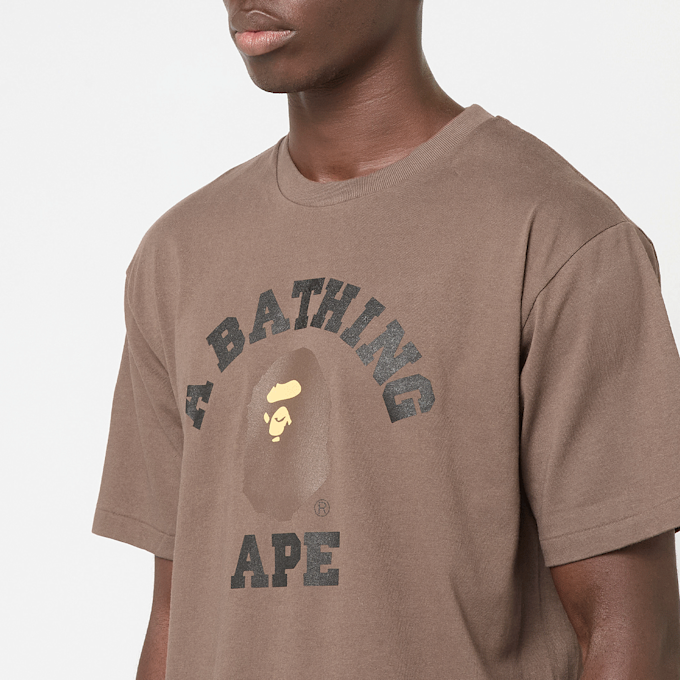 A Bathing Ape College Tee brown 92408 5