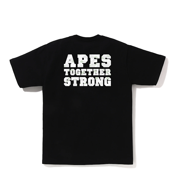 A Bathing Ape City Camo College ATS Tee schwarz 92410 1