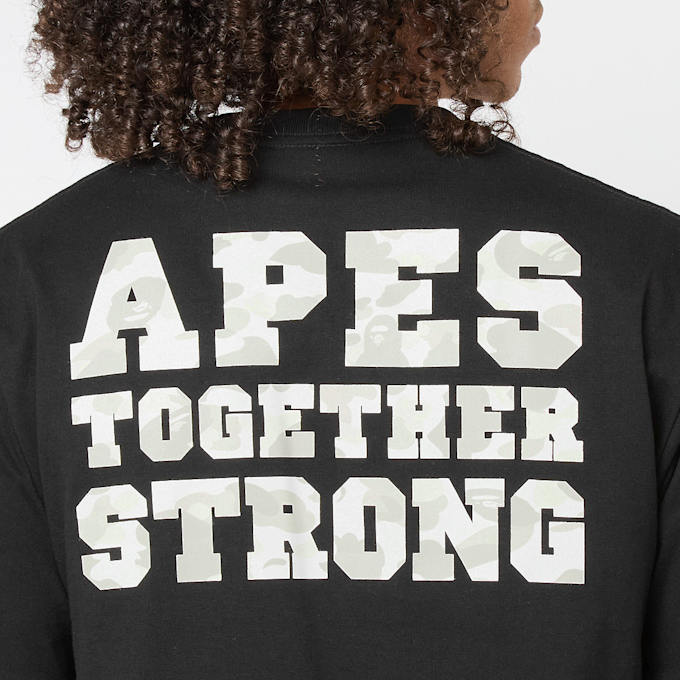 A Bathing Ape City Camo College ATS Tee zwart 92410 6