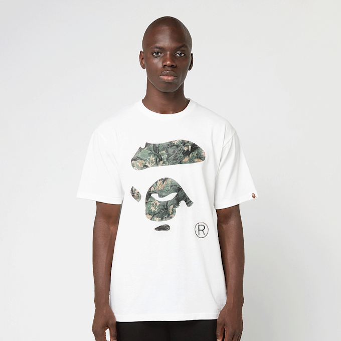 A Bathing Ape Tree Edge Camo Ape Face Tee weiß 92416 2