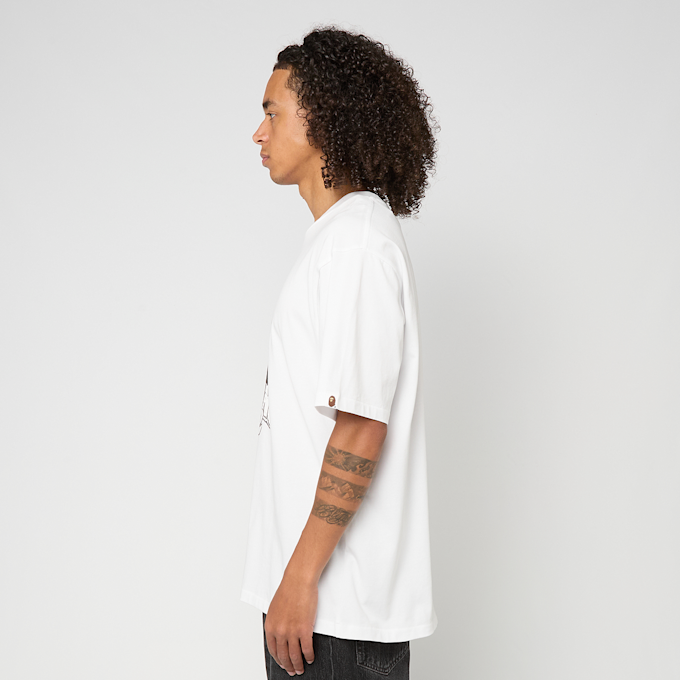 A Bathing Ape Hand Drawn Ape Head Relaxed Fit Tee M white 92417 3