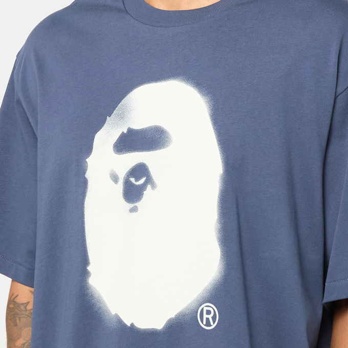 A Bathing Ape Spray Print Ape Head Relaxed Fit Tee #2 M blau 92421 5