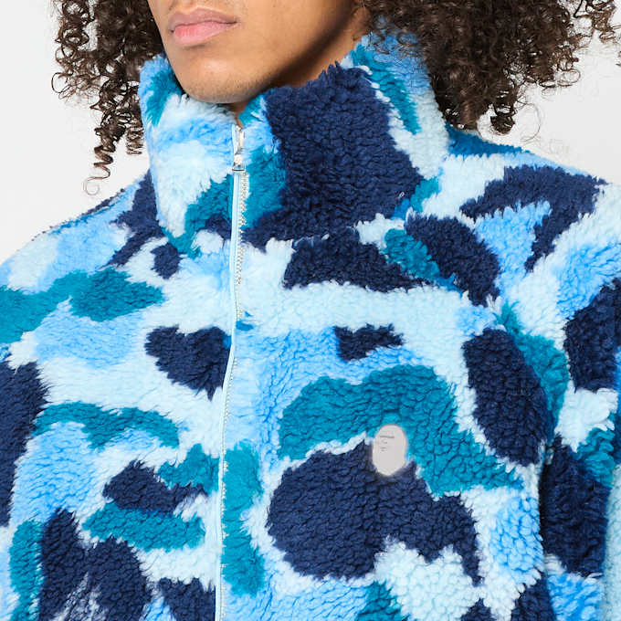 A Bathing Ape ABC Camo Metal One Point Boa Jacket M blauw 92455 5