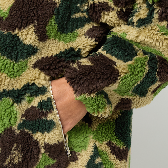 A Bathing Ape ABC Camo Metal One Point Boa Jacket M grün 92457 6