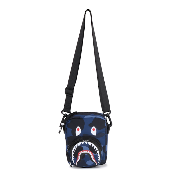 A Bathing Ape Color Camo Shark Mini Bag blue 92460 1