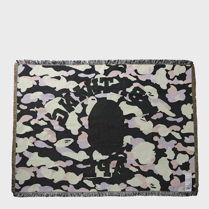 A Bathing Ape 1st Camo Jacquard Blanket M yellow 92465 2