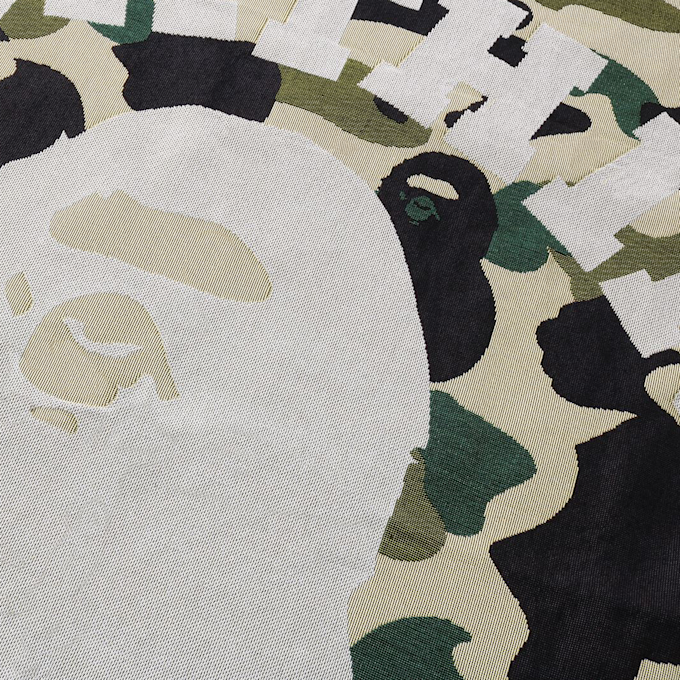 A Bathing Ape 1st Camo Jacquard Blanket M yellow 92465 3