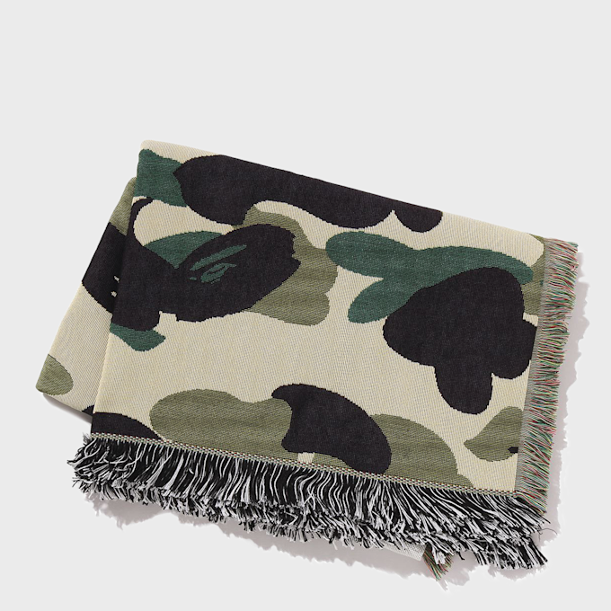 A Bathing Ape 1st Camo Jacquard Blanket M yellow 92465 4