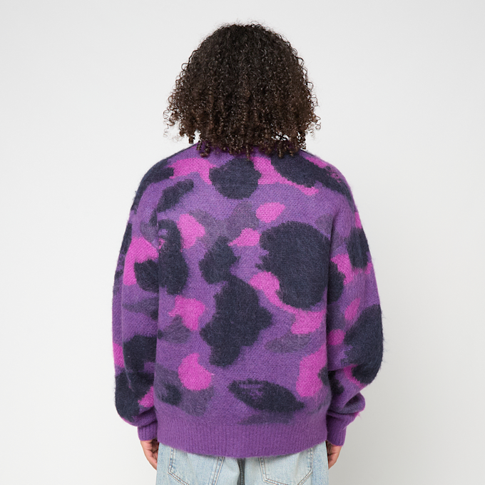 A Bathing Ape Color Camo Mohair Knit Cardigan M lila 92469 4