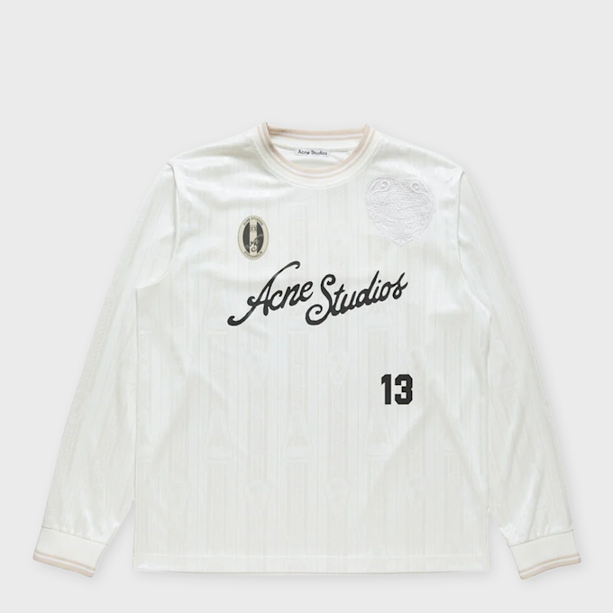 Acne Studios Acne Logo Longsleeve Jersey white UndefinedColor 95382 1