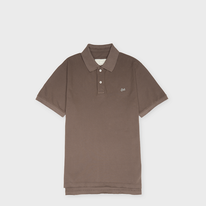ERL Unisex Polo Tee Knit braun 95410 1