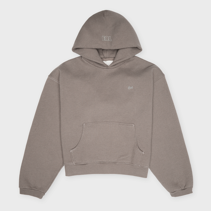 ERL Unisex Heathered Hoodie Knit bruin 95414 1