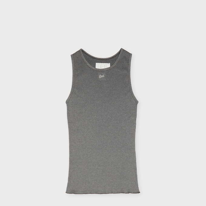ERL Men Faded Black Tank Top Knit grey 95415 1