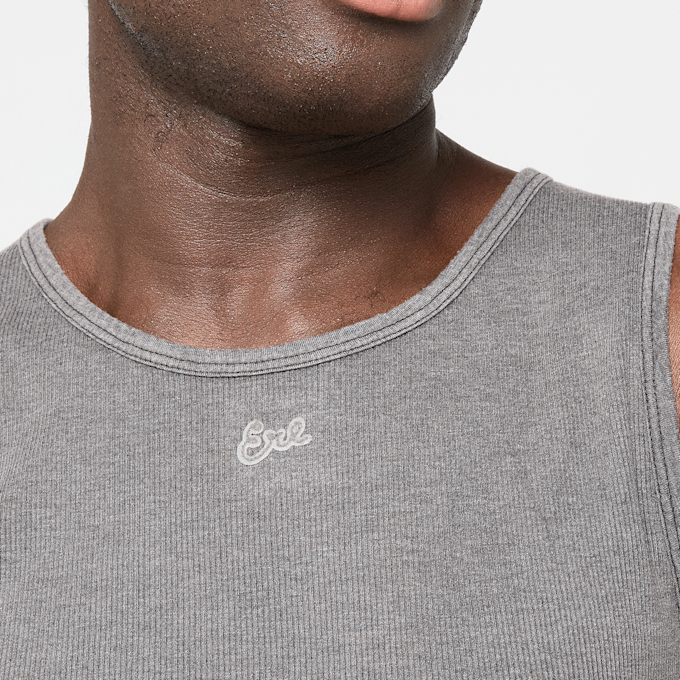 ERL Men Faded Black Tank Top Knit grey 95415 3