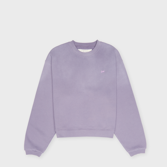 ERL Unisex Script Crewneck Sweatshirt Knit lila 95412 1