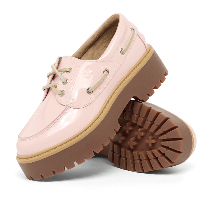 Timberland Wmns Stone Street Boat Shoe Patent Leather light pink 95843 7