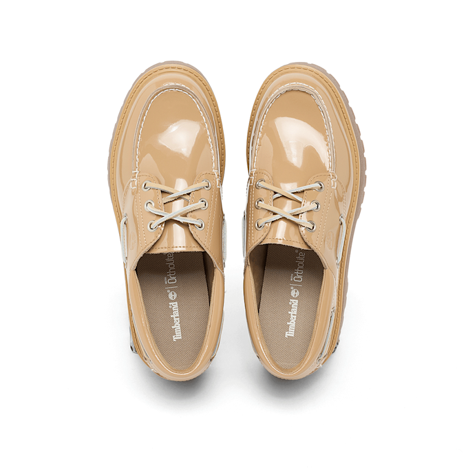 Timberland Wmns Stone Street Boat Shoe Patent Leather beige 95842 4