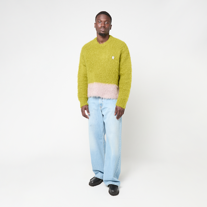 Brain Dead Super Hairy Boxy Knit Sweater grün 95845 2