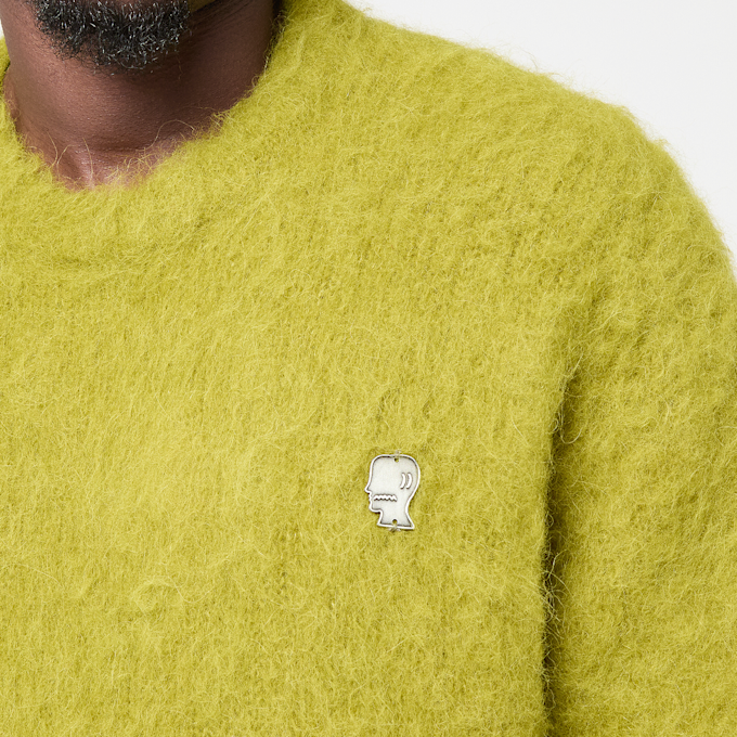 Brain Dead Super Hairy Boxy Knit Sweater green 95845 3
