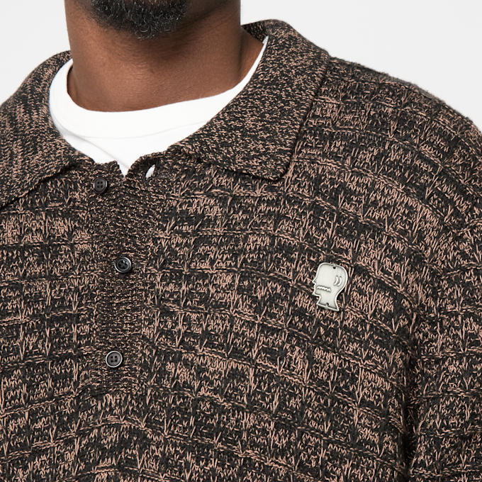 Brain Dead Half Zip Collared Sweatshirt brown 95846 3