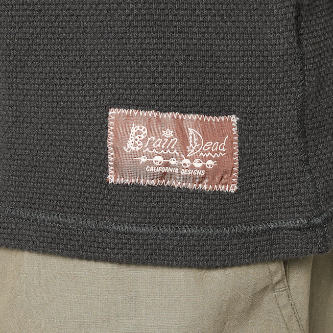 Brain Dead Thermal Long Sleeve Tee grijs 95851 3
