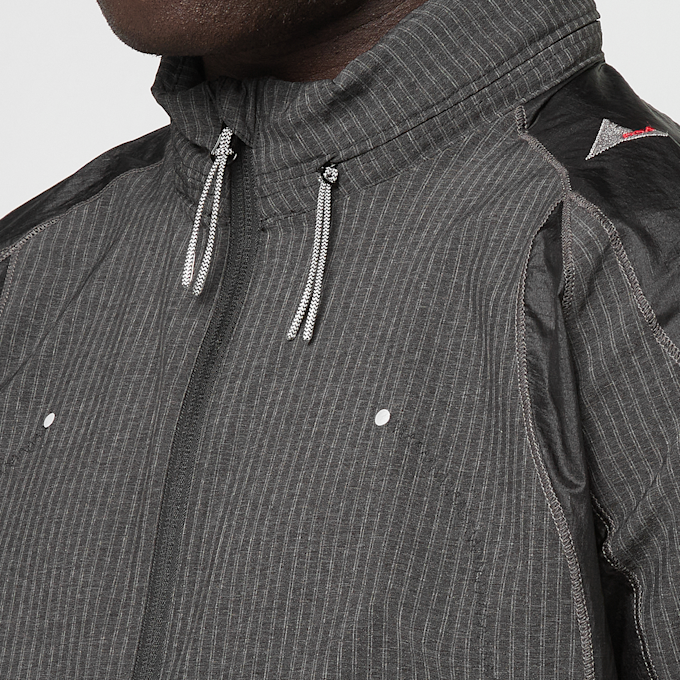 ROA Numb Pinstriped Hooded Wind Jacket black 95909 4