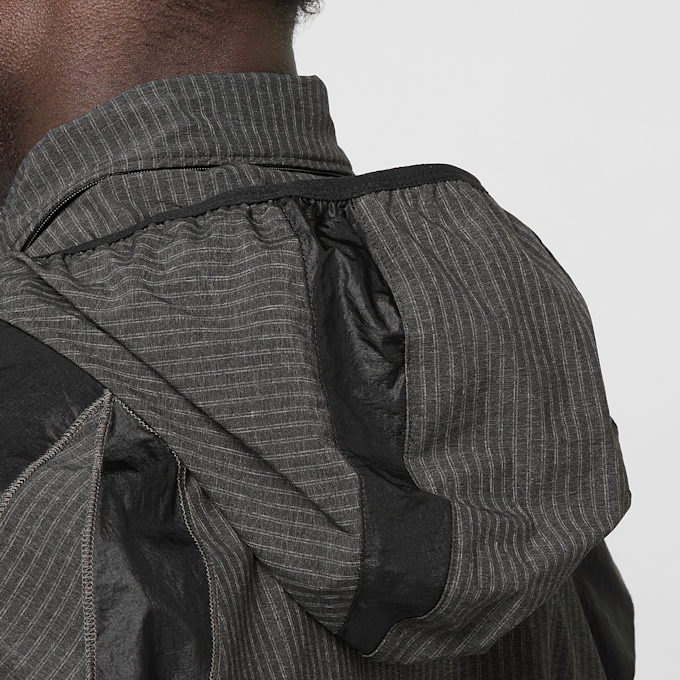 ROA Numb Pinstriped Hooded Wind Jacket zwart 95909 5