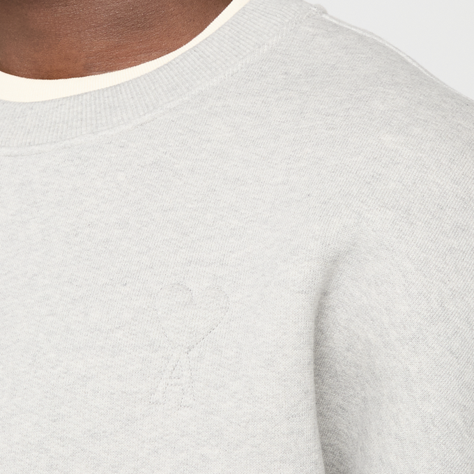 AMI PARIS Big ADC Embossed Sweatshirt grijs 95935 3