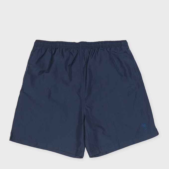 AMI PARIS Long Plain Swim Shorts blue 95944 1