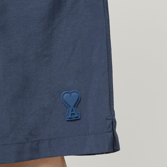 AMI PARIS Long Plain Swim Shorts blau 95944 4