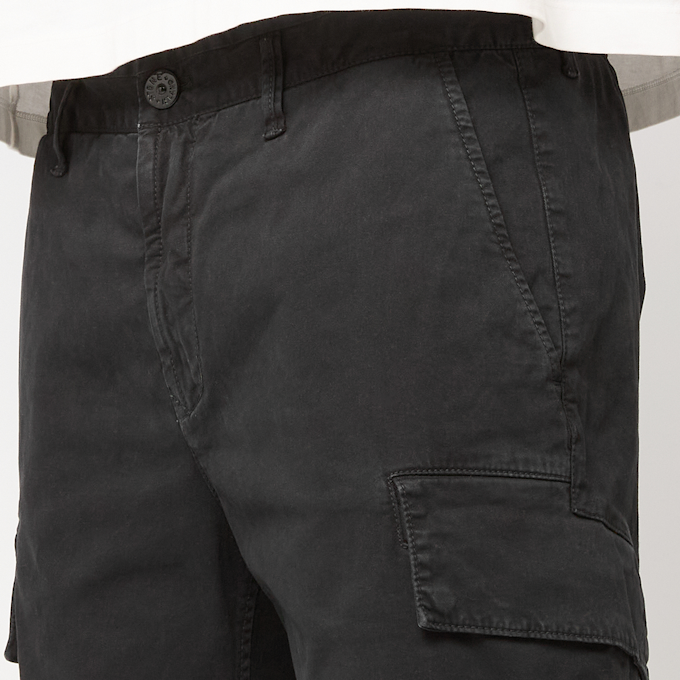Stone Island Regular Fit-Shorts aus Fleece schwarz 96423 5