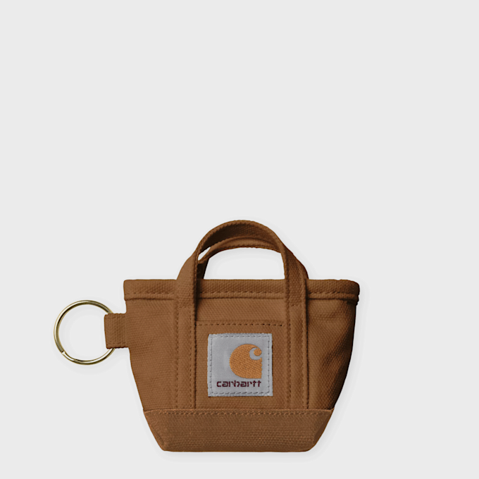Carhartt WIP Mini Tote Bag Keychain brown 96787 1