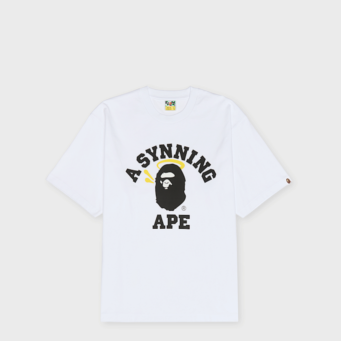 A Bathing Ape x Spotify x Central Cee College Tee weiß 97604 1