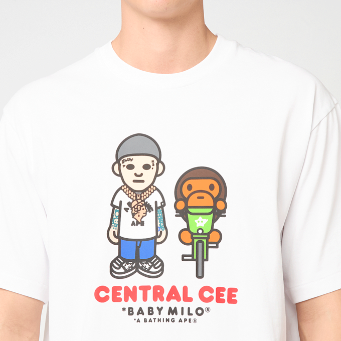 A Bathing Ape x Spotify x Central Cee Baby Milo Tee weiß 97606 3