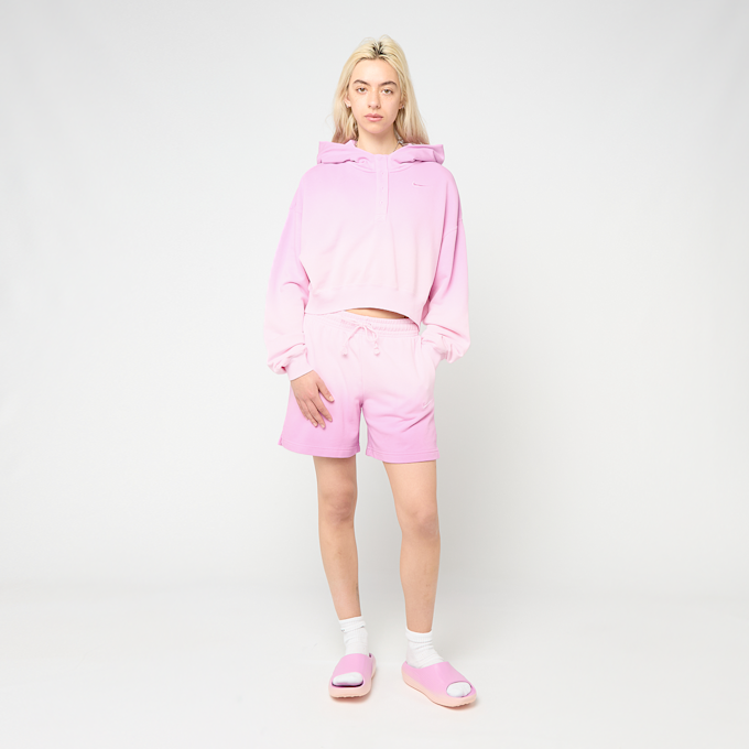 Nike Wmns Phoenix Fleece Mid-Rise Dip Shorts lichtroze 98015 2