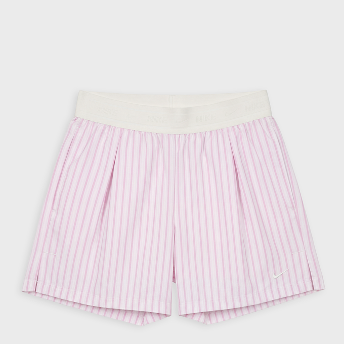 Nike   Wmns Woven Popelin Stripe Short rosa 98011 1