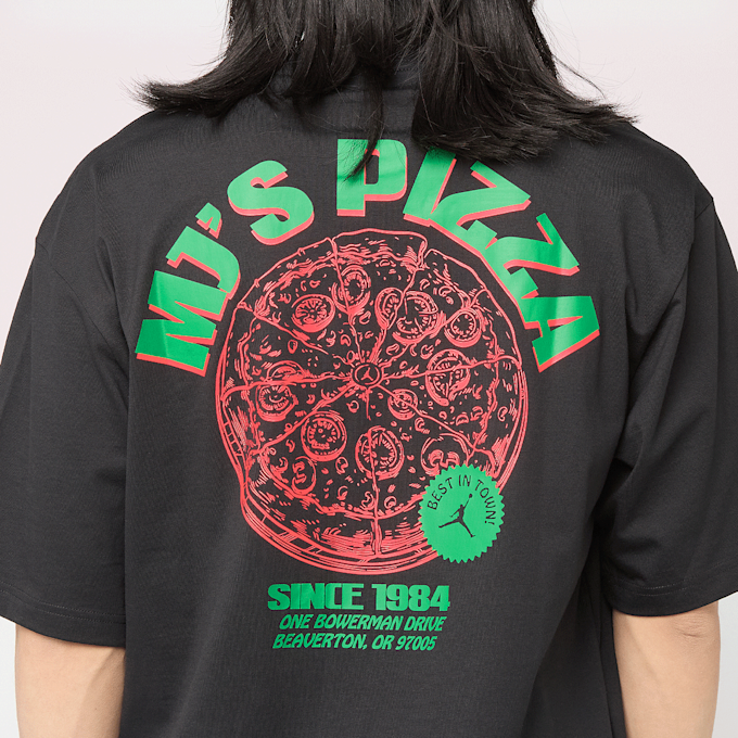 Jordan Pizza Graphic Crewneck T-Shirt schwarz 98109 4