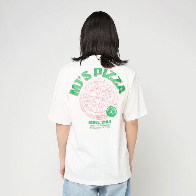Jordan Pizza Graphic Crewneck T-Shirt white 98103 3