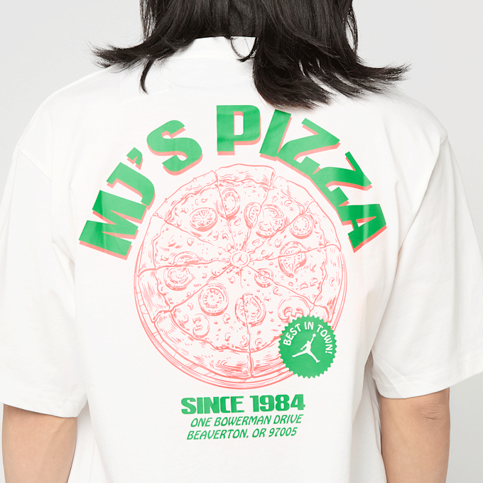 Jordan Pizza Graphic Crewneck T-Shirt weiß 98103 4