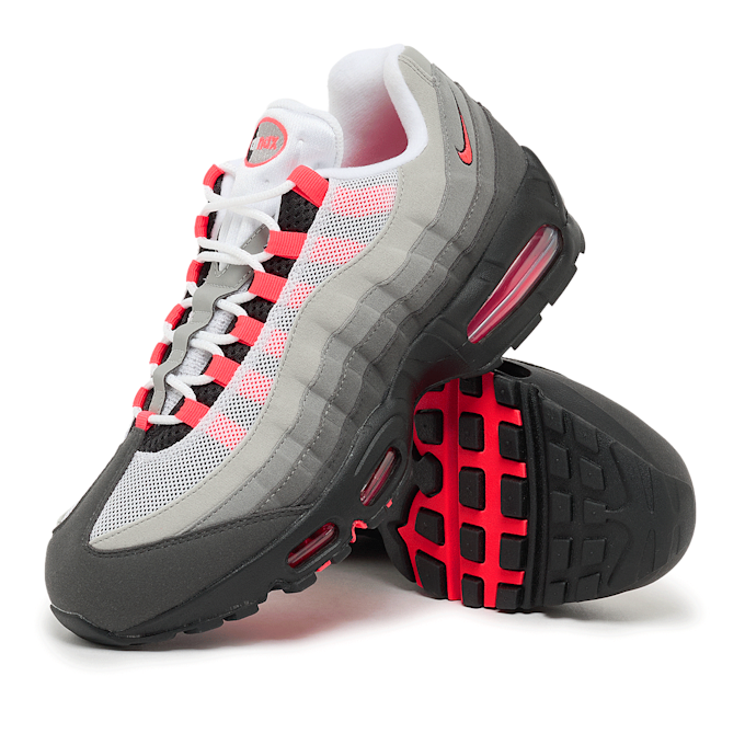 Nike Wmns Air Max 95 Big Bubble "Solar Red" grau 98592 7