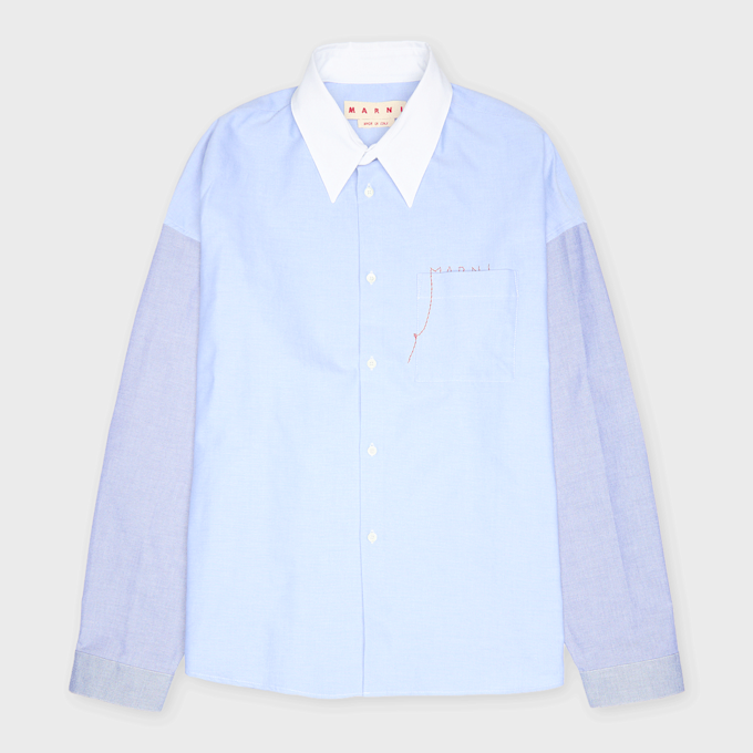 Marni Long Sleeve Shirt blue 98951 1