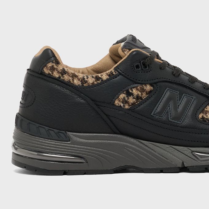 New Balance 991 V1 Made in UK Tweed Luxe Leather (M991HT1) Schwarz 99225 6