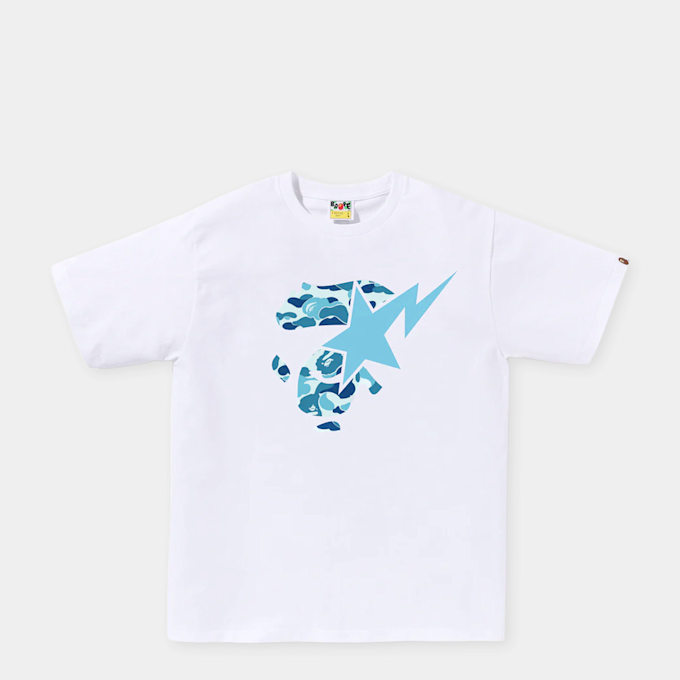 A Bathing Ape ABC Camo Ape Face Sta Tee M white 99435 1