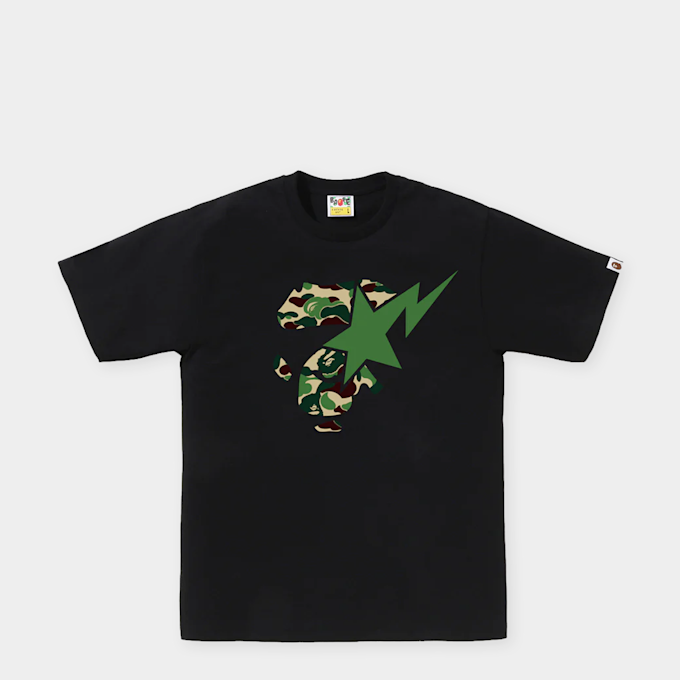 A Bathing Ape ABC Camo Ape Face Sta Tee M schwarz 99434 1
