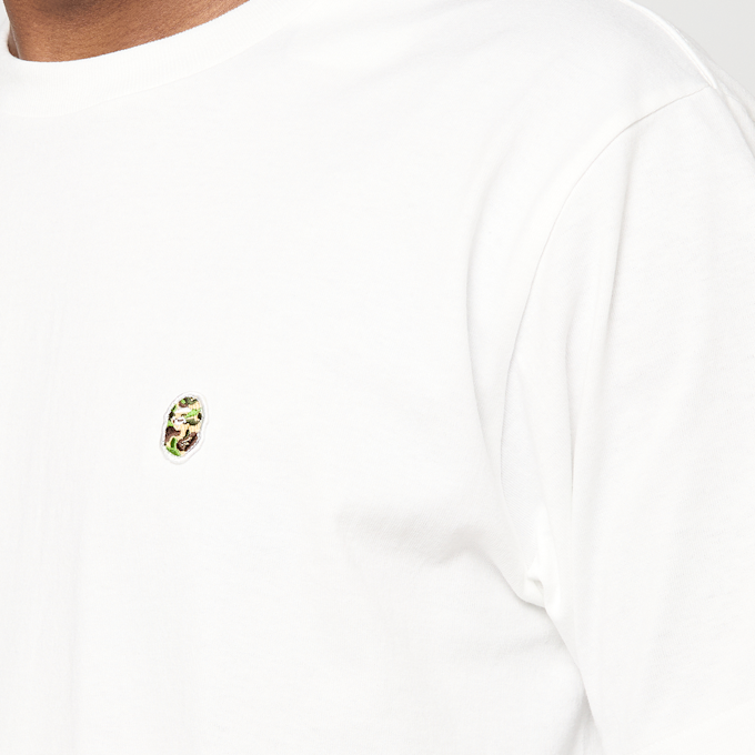 A Bathing Ape ABC Camo One Point Tee M weiß 99431 3