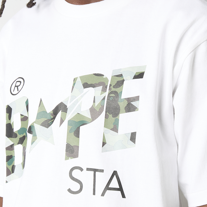 A Bathing Ape Screen Camo Bape Sta Tee weiß 99438 4
