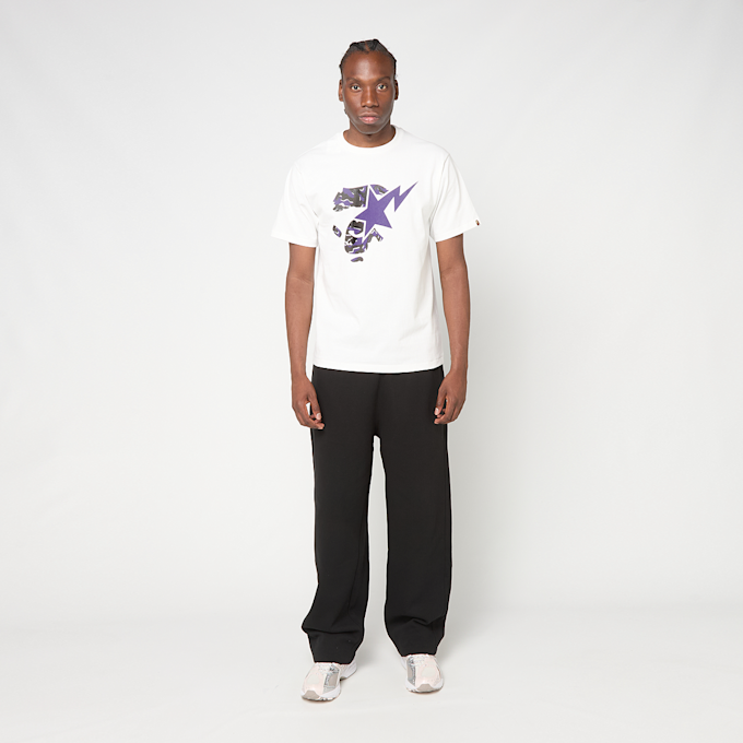 A Bathing Ape Glitch Woodland Camo Ape Face Sta Tee M weiß 99439 2