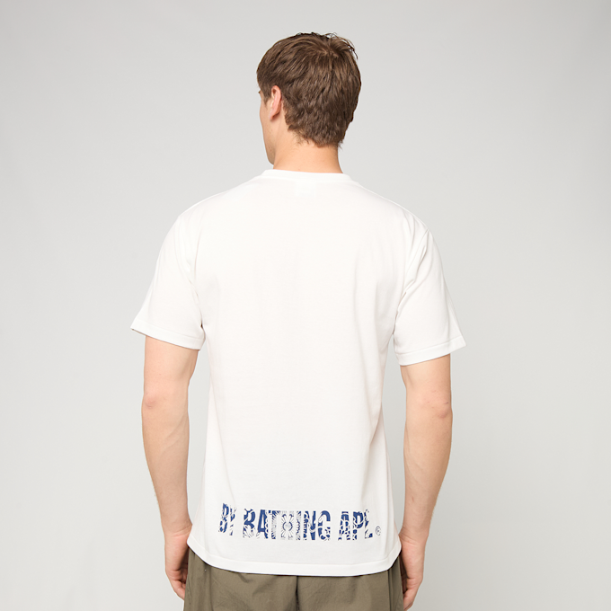 A Bathing Ape Japanese Indigo Art Camo Ape Face Tee white 99442 3