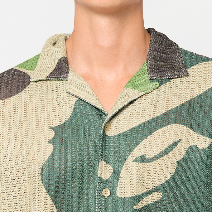 A Bathing Ape Mega ABC Camo Mesh Shirt M grün 99440 3