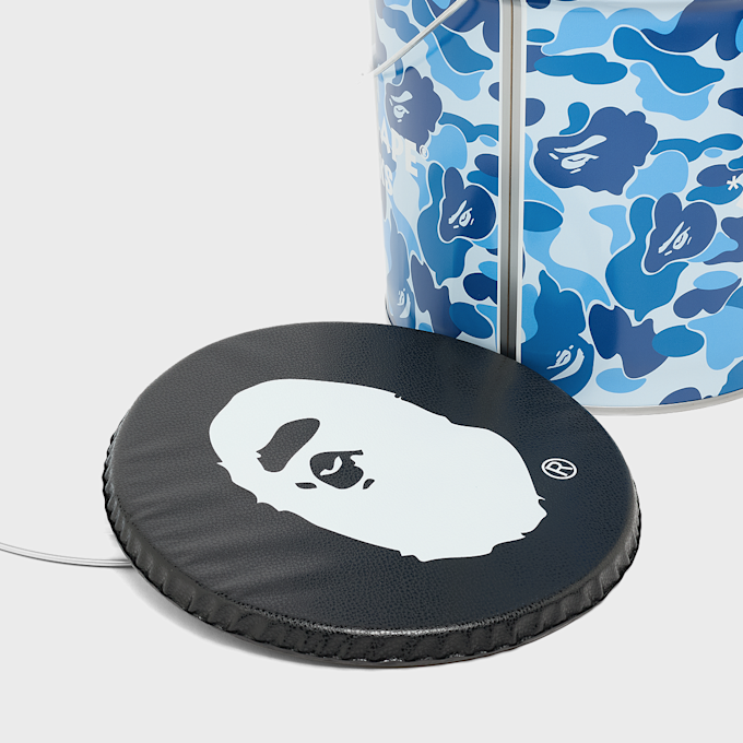 A Bathing Ape ABC Camo Steel Can Stool M blue 99467 4